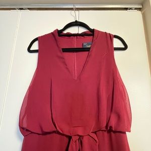 Taylor Midi Chiffon with self bow dress